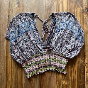 Free people boho crop top